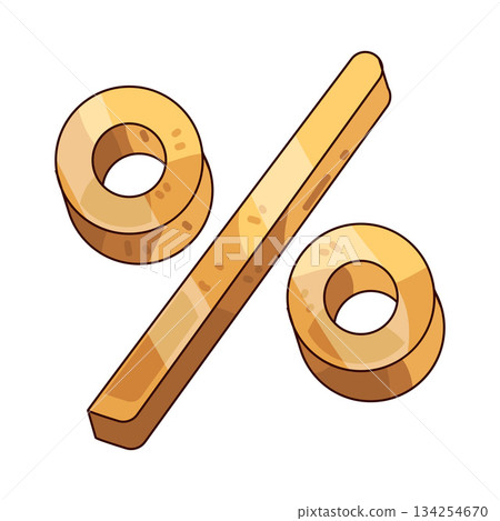 illustration of Percentage illustration of Percentage 134254670