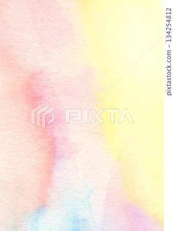 Colorful paint smudged watercolor texture background 134254812