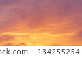 Soft Pastel Sunset or Sunrise Sky Background with Gentle Orange and Pink Hues 134255254