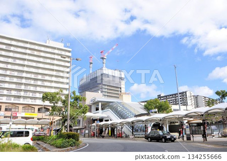 Scenery in front of the west exit of Moriyama Station 134255666