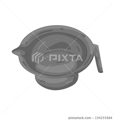 Illustration of hair dye bowl Illustration of hair dye bowl 134255884