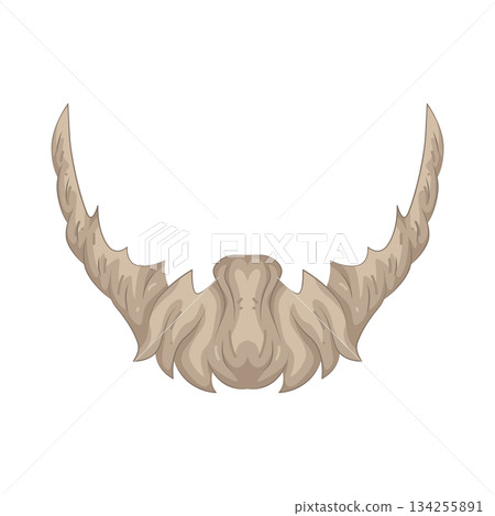 Illustration of beard Illustration of beard 134255891
