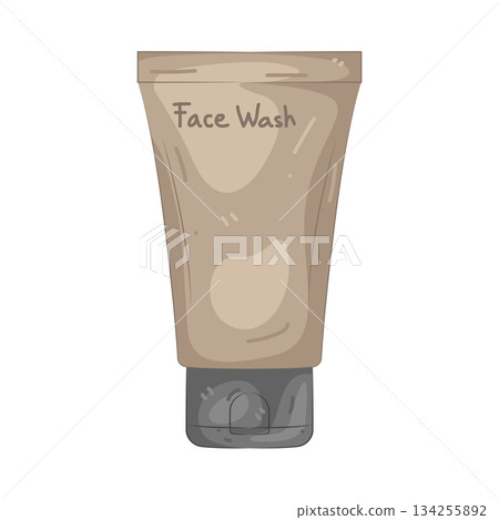Illustration of face wash Illustration of face wash 134255892