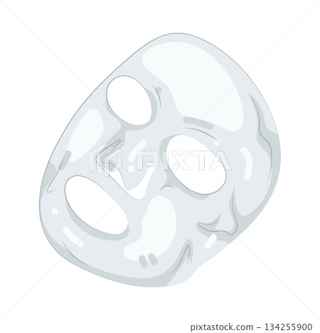 Illustration of facial mask  134255900