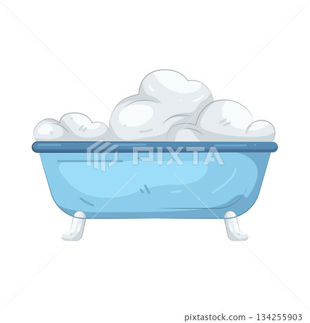 Illustration of bathtub  134255903