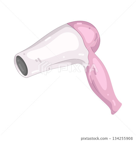 Illustration of hair dryer  134255908