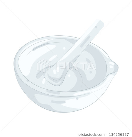 Illustration of mortar and pestle Illustration of mortar and pestle 134256327