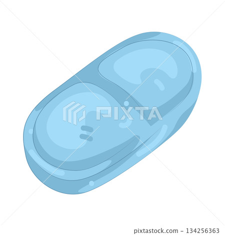 Illustration of pill 134256363