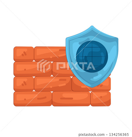 Illustration of firewall  134256365