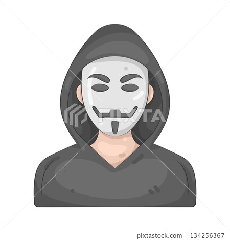 Illustration of hacker Illustration of hacker 134256367