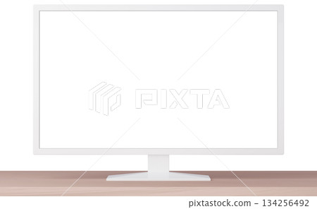 3D材質_電視_白色 134256492