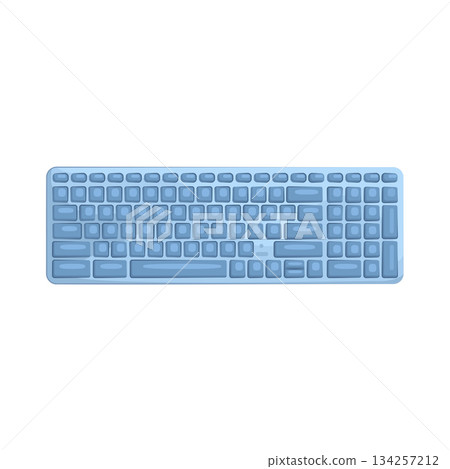 Illustration of keyboard Illustration of keyboard 134257212