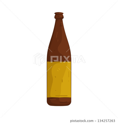 Illustration of alcohol bottle  134257263