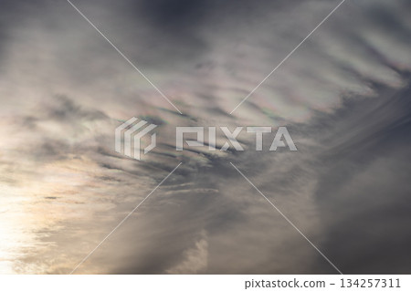 A cloud that stains in the sunset A cloud that stains in the sunset 134257311
