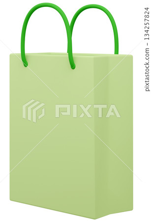 3D紙袋 黃綠色 134257824