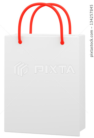 3D材質紙袋_紅色 134257845