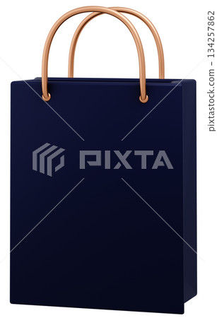 3D Material_Paper Bag_Navy 3D Material_Paper Bag_Navy 134257862