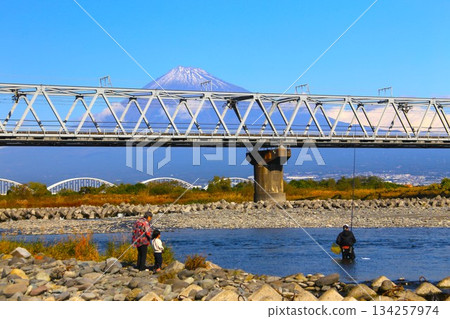 Shinkansen and Mt. Fuji Shinkansen and Mt. Fuji 134257974