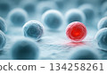 Abnormal red cell among healthy blue cells 134258261