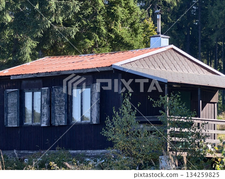 cozy country retreat, charming rustic cottage scene, serene rural house with inviting features 134259825