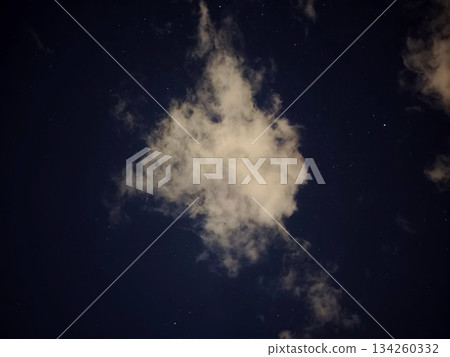 serene midnight scene featuring drifting cloud illuminated softly in peaceful night setting serene midnight scene featuring drifting cloud illuminated softly in peaceful night setting 134260332