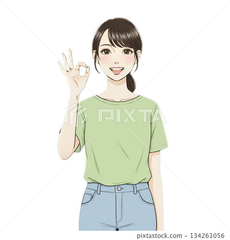 好的，我喜歡。明白了。女性。 134261056