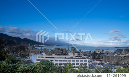 Highway scenery Lake Biwa 134261099