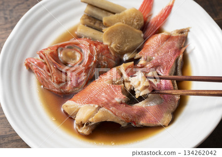 Boiled gold-eyed bream Boiled gold-eyed bream 134262042
