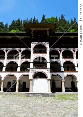 Bulgaria, Rila Village, Rila Monastery, outer sanctuary Bulgaria, Rila Village, Rila Monastery, outer sanctuary 134262672