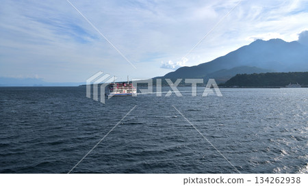 Sakurajima Ferry From the ferry heading to Sakurajima 134262938