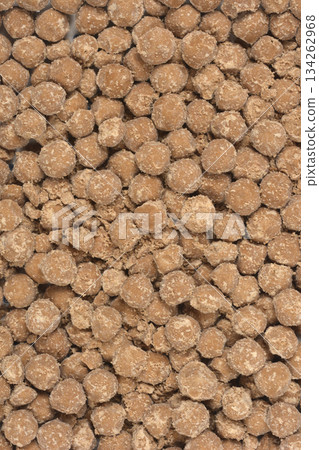 Brown Tapioca Pearls Background Brown Tapioca Pearls Background 134262968