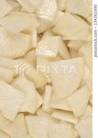Sliced Black Radish Salad 134262990