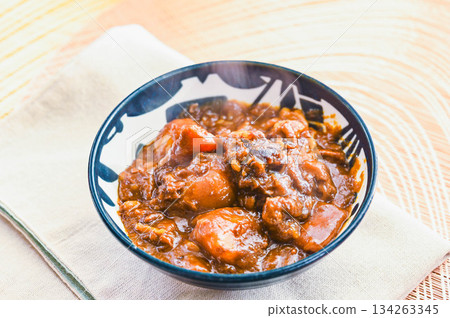 Handmade beef tendon curry 134263345