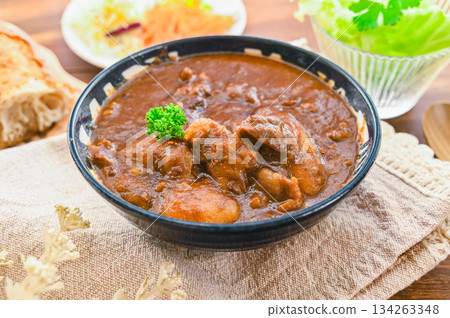 Handmade beef tendon curry 134263348