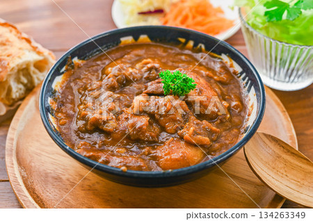 Handmade beef tendon curry 134263349
