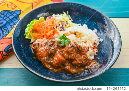 Beef tendon curry rice Beef tendon curry rice 134263352