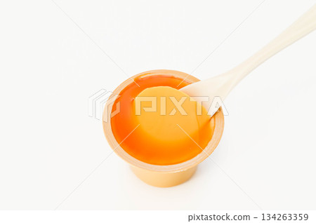 Pudding with caramel sauce Pudding with caramel sauce 134263359