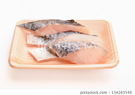 Packed cod fillets 134263548