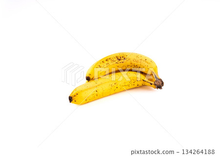 Banana with sugar spots Banana with sugar spots 134264188
