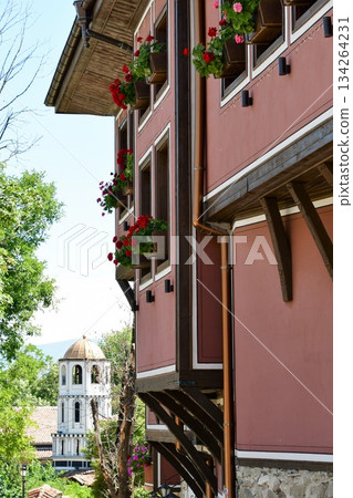 Street view of St. Constantine and Elena Church, Plovdiv, Bulgaria 134264231
