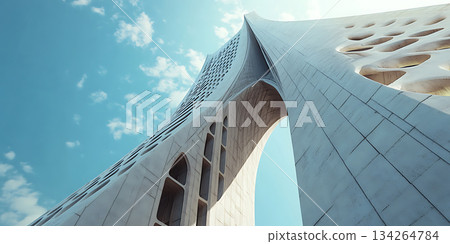 Stunning Architectural Design Modern Building Exterior Sky Stunning Architectural Design Modern Building Exterior Sky 134264784