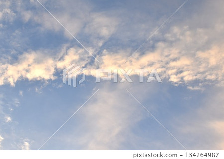 cloud spreading on twilight sunset sky in evening   134264987