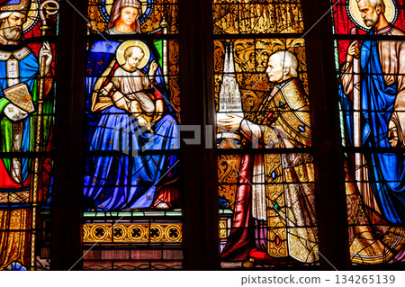 Saint Corentin cathedral, Quimper, finistere, brittany, france Saint Corentin cathedral, Quimper, finistere, brittany, france 134265139