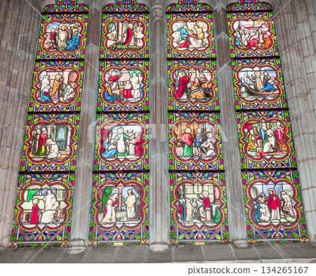 Saint Corentin cathedral, Quimper, finistere, brittany, france Saint Corentin cathedral, Quimper, finistere, brittany, france 134265167
