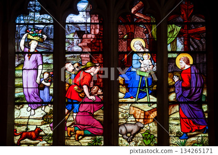 Saint Corentin cathedral, Quimper, finistere, brittany, france Saint Corentin cathedral, Quimper, finistere, brittany, france 134265171