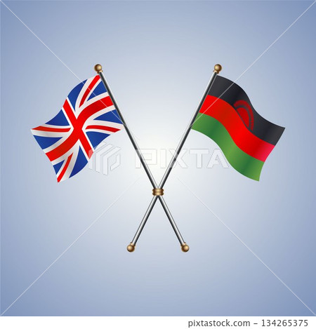 United Kingdom and Malawi flag. Vector Illustration United Kingdom and Malawi flag. Vector Illustration 134265375