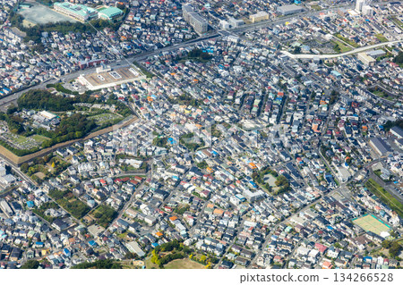 Aerial view of the Tonai area in Fujisawa City, Kanagawa Prefecture Aerial view of the Tonai area in Fujisawa City, Kanagawa Prefecture 134266528