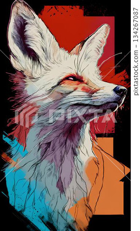 image of the folkloric kitsune 134267087