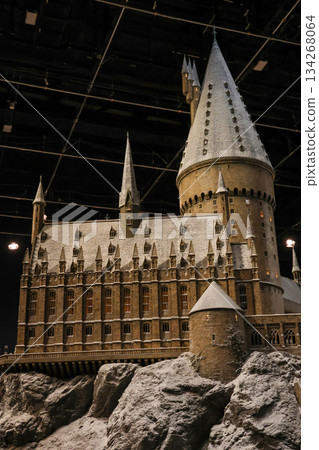 Tokyo, Japan - December 13, 2024: interior main castle inside the Warner Bros Studio Tour Tokyo "The making of Harry Potter" Tokyo, Japan - December 13, 2024: interior main castle inside the Warner Bros Studio Tour Tokyo "The making of Harry Potter" 134268064