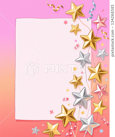 Colorful stars decoration. 134268385